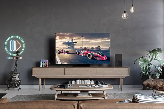 三星S95D展现AI电视的线A大作的穿越感
