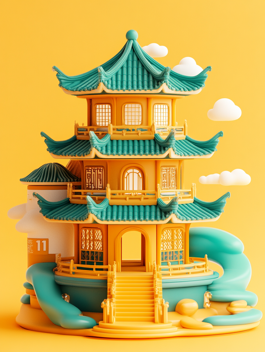 AI生图-双11宝塔(图2)