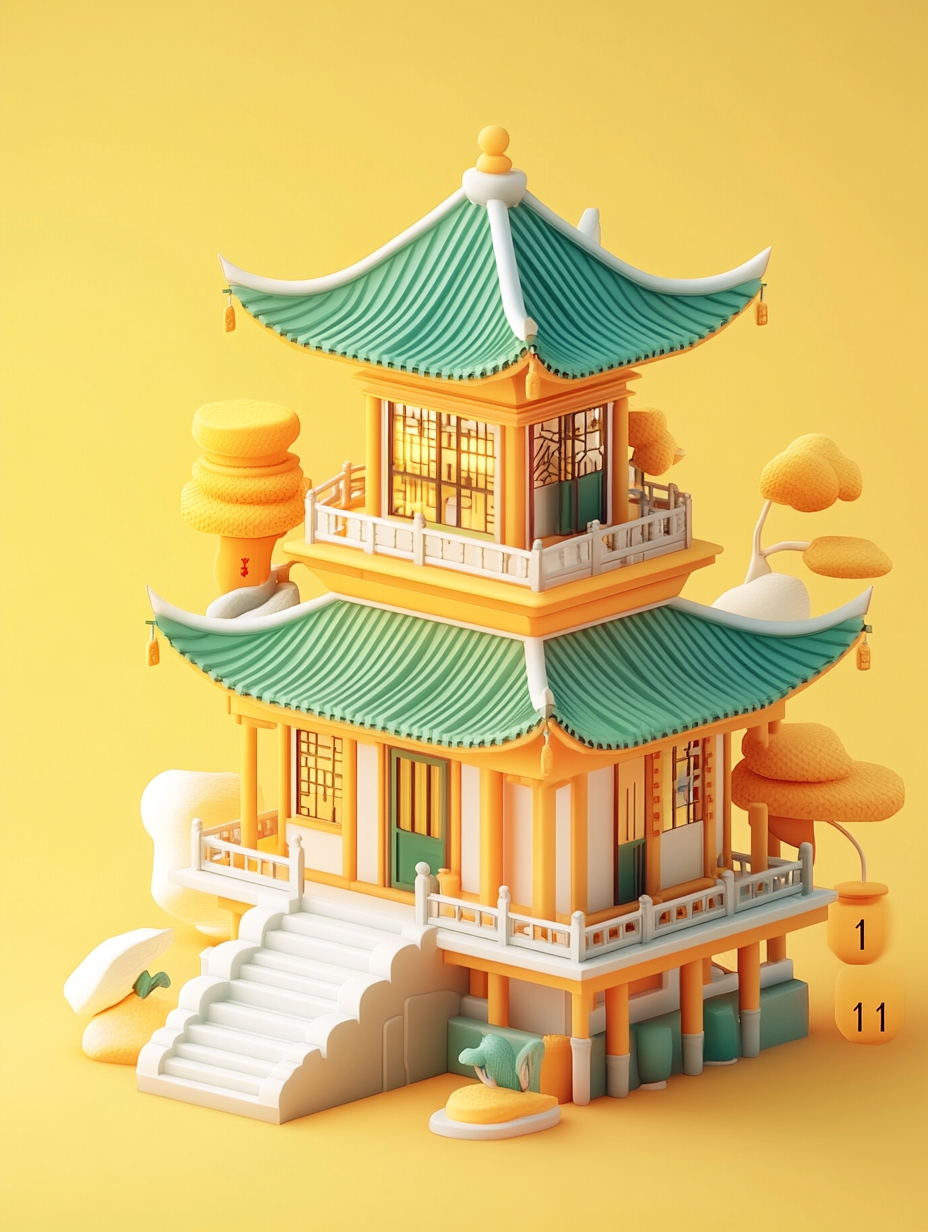 AI生图-双11宝塔(图3)