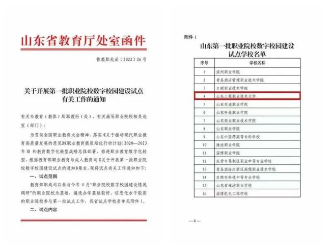 《中国教育报》刊发山东工程职业技术大学“数字化转型”与“七金”建设经验(图1)